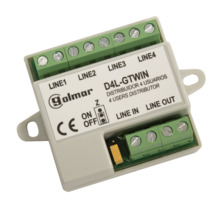 Splitter | Eén ingang, één doorgang, vier uitgangen, thermisch beveiligd | GTwin